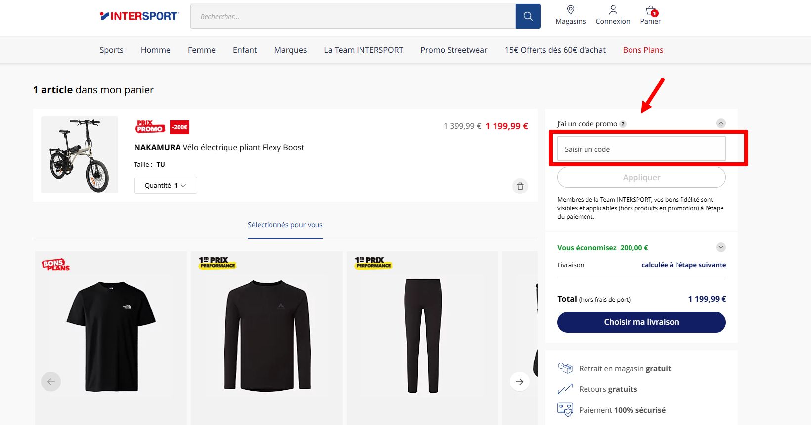 code promo INTERSPORT