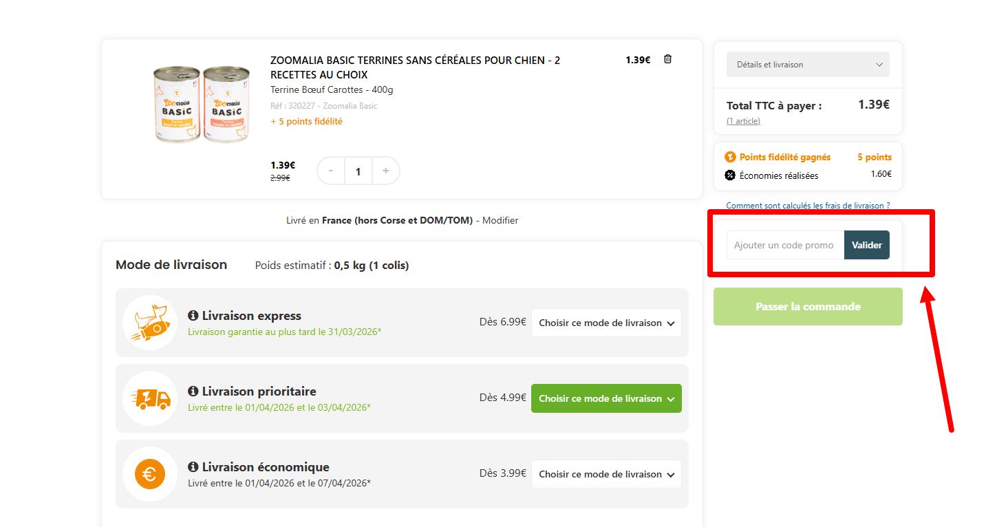 code promo Zoomalia