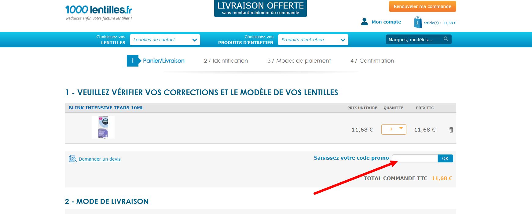 1000 lentilles