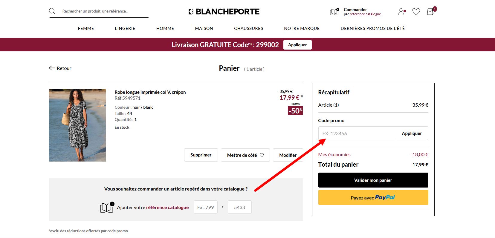 code promo Blancheporte