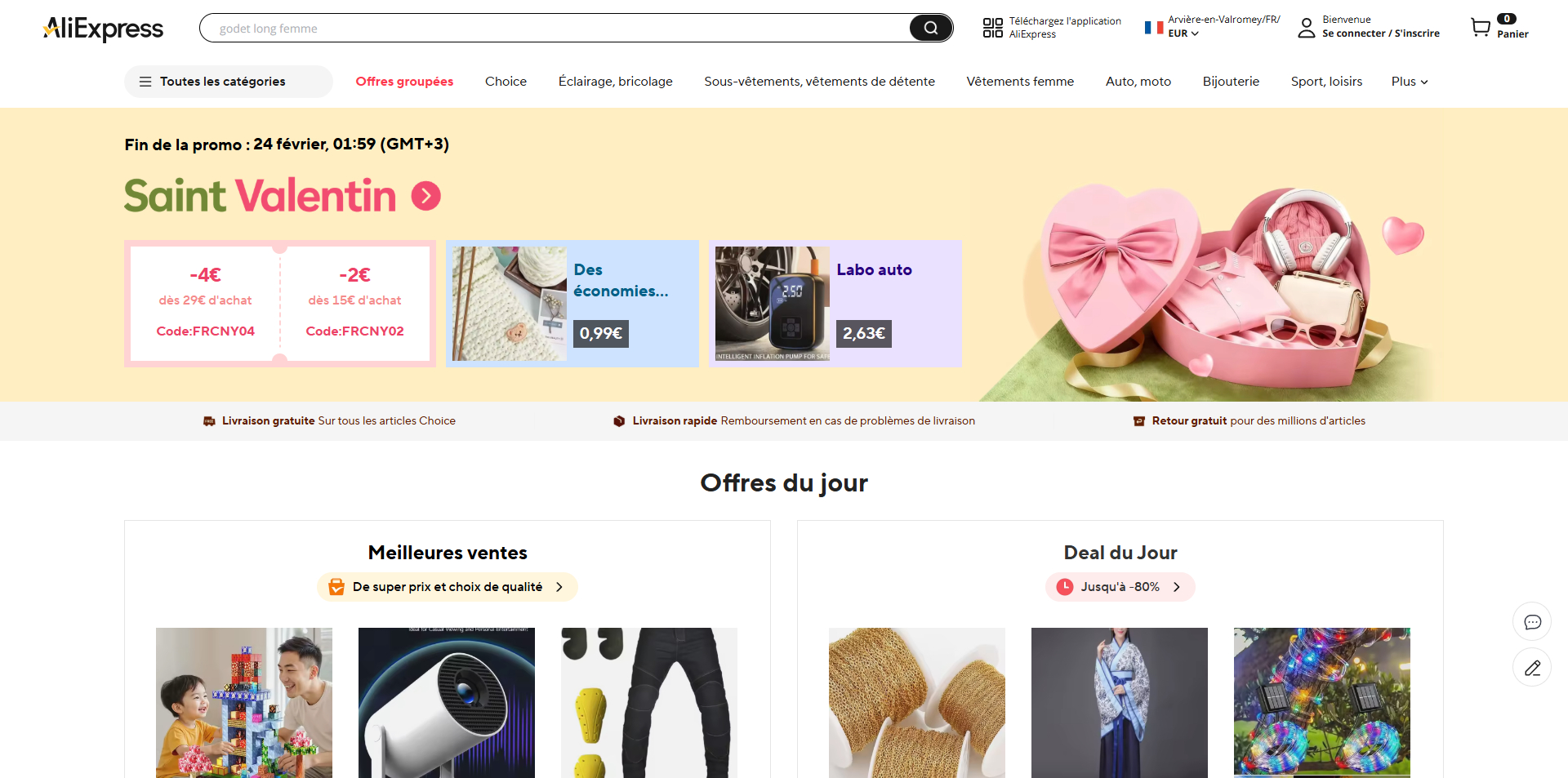 code promo Aliexpress