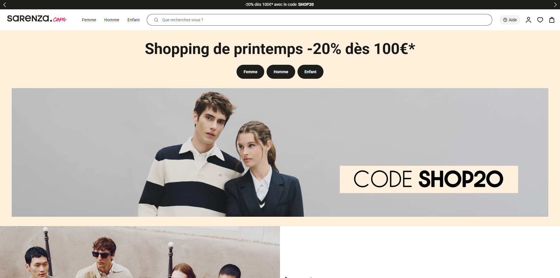 code promo Sarenza