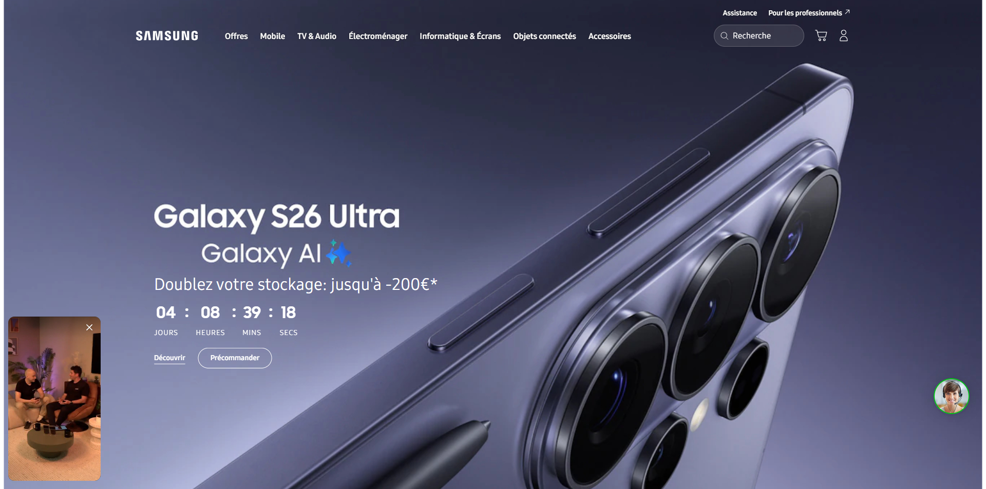 code promo Samsung