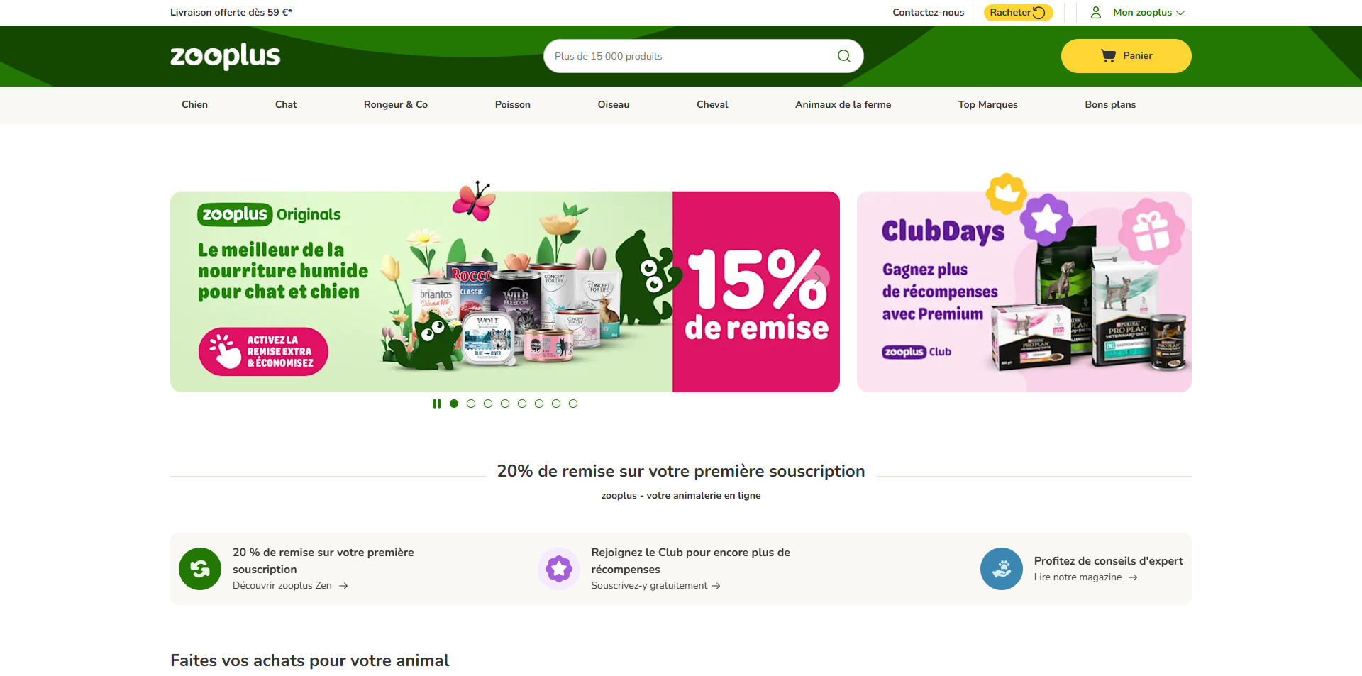 code promo Zooplus