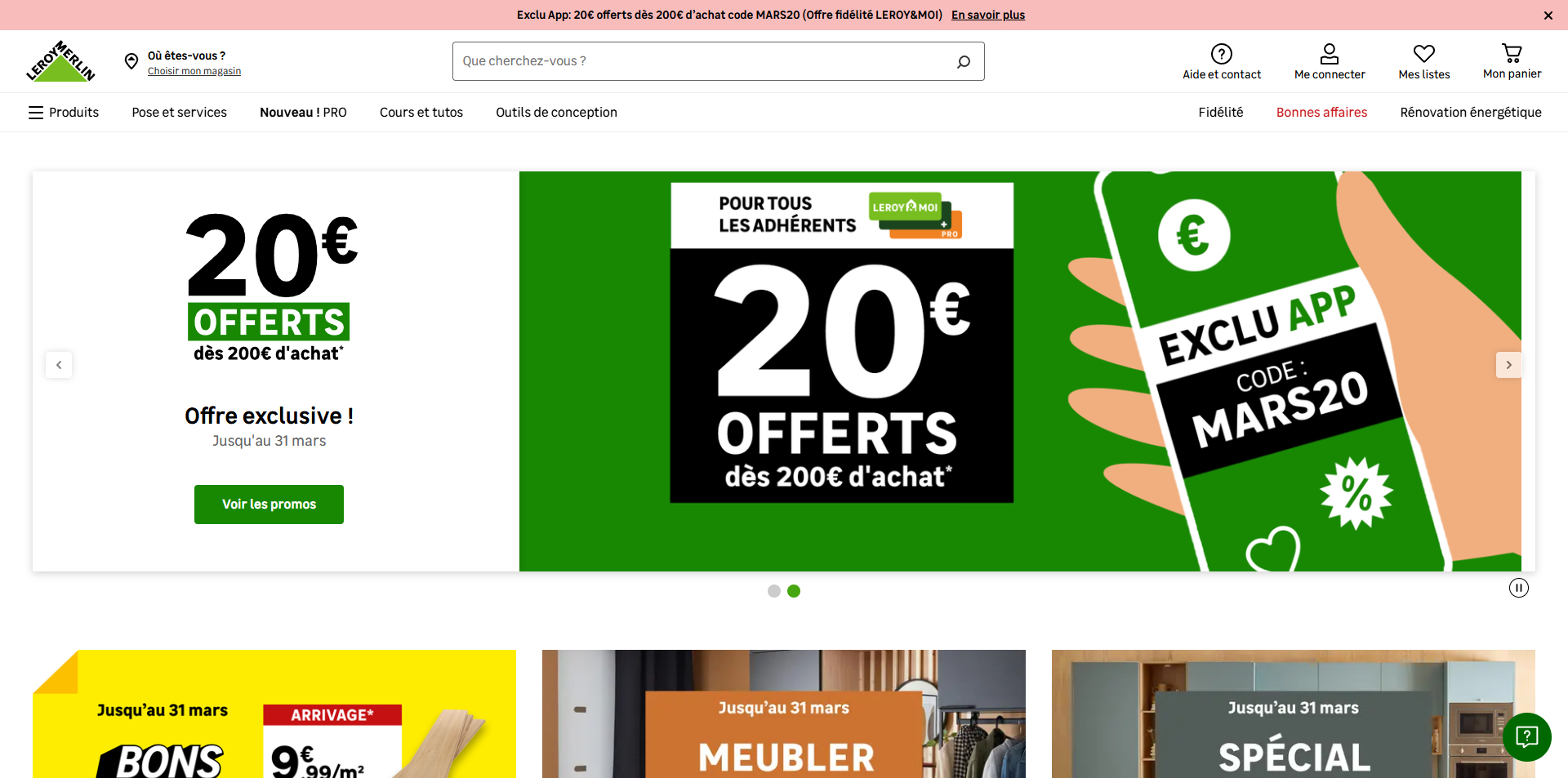 code promo Leroy Merlin