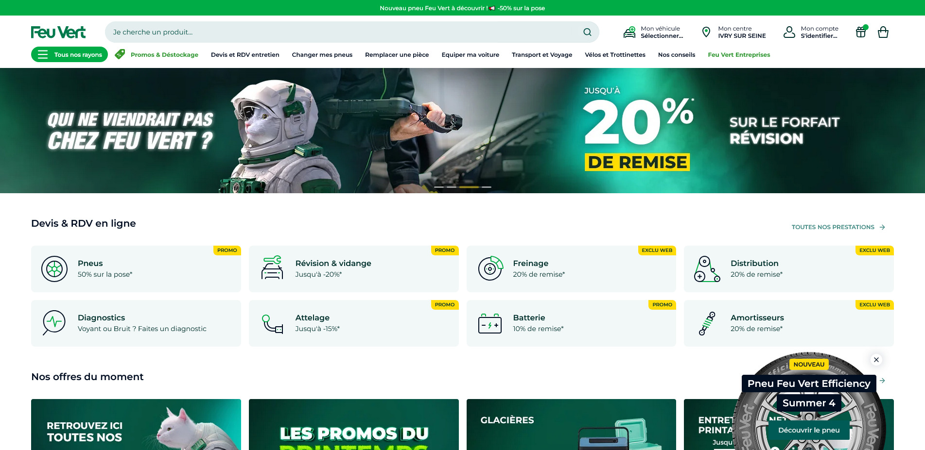 code promo Feu Vert