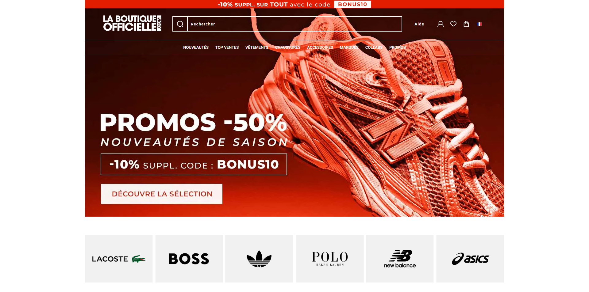 code promo La Boutique Officielle