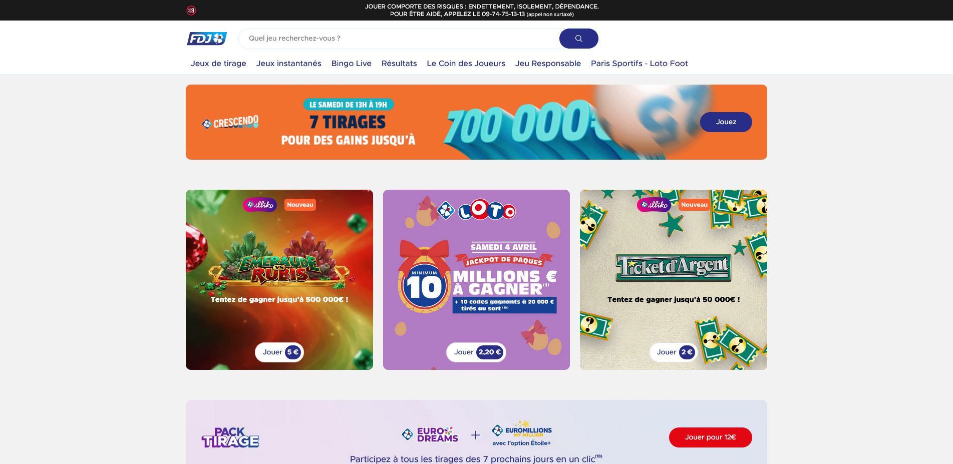 code promo FDJ