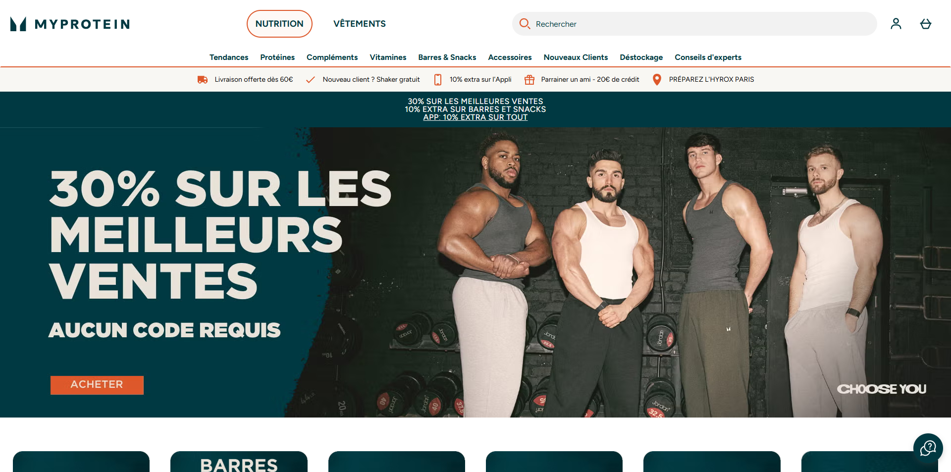 code promo Myprotein
