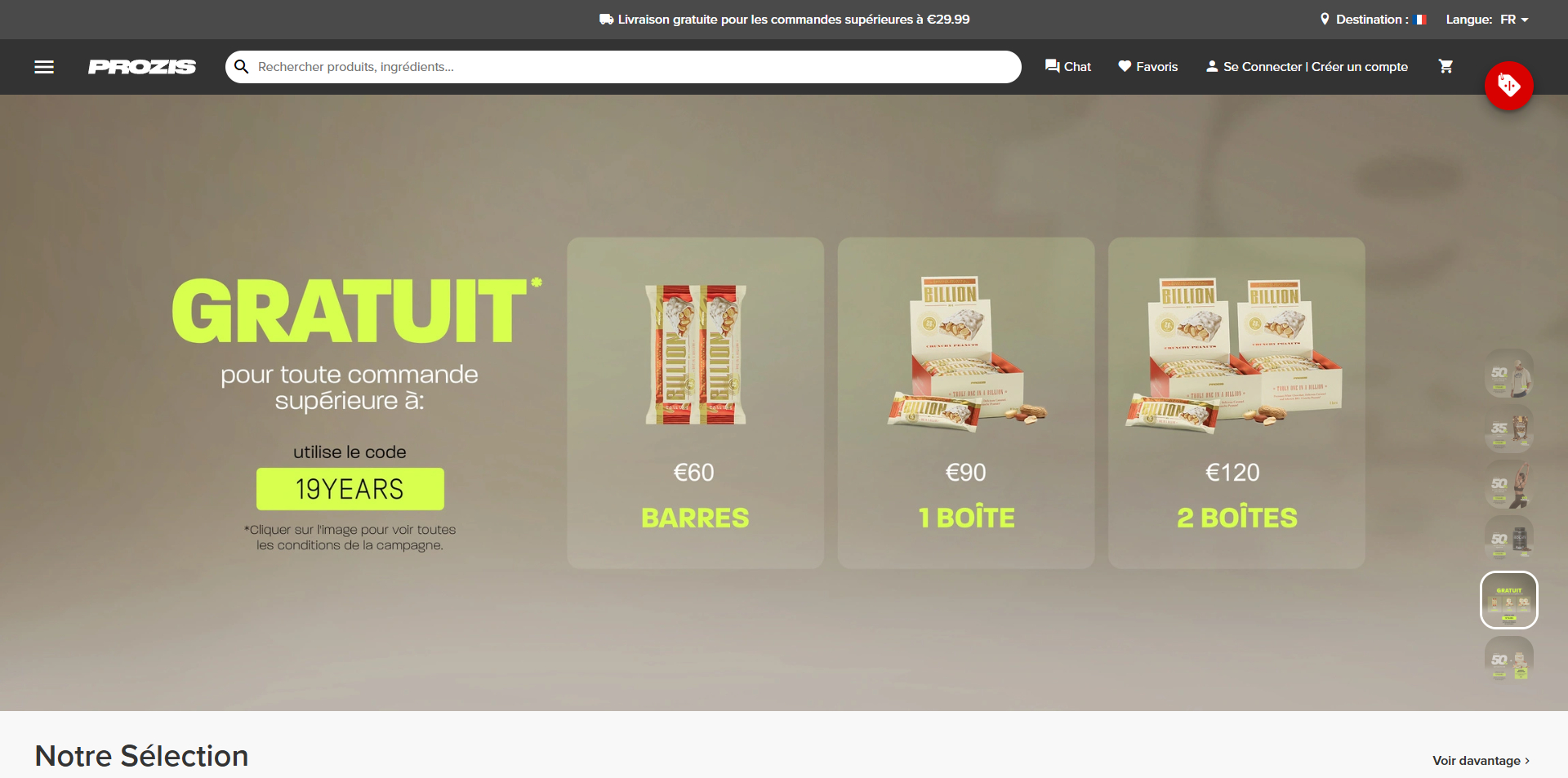 code promo Prozis