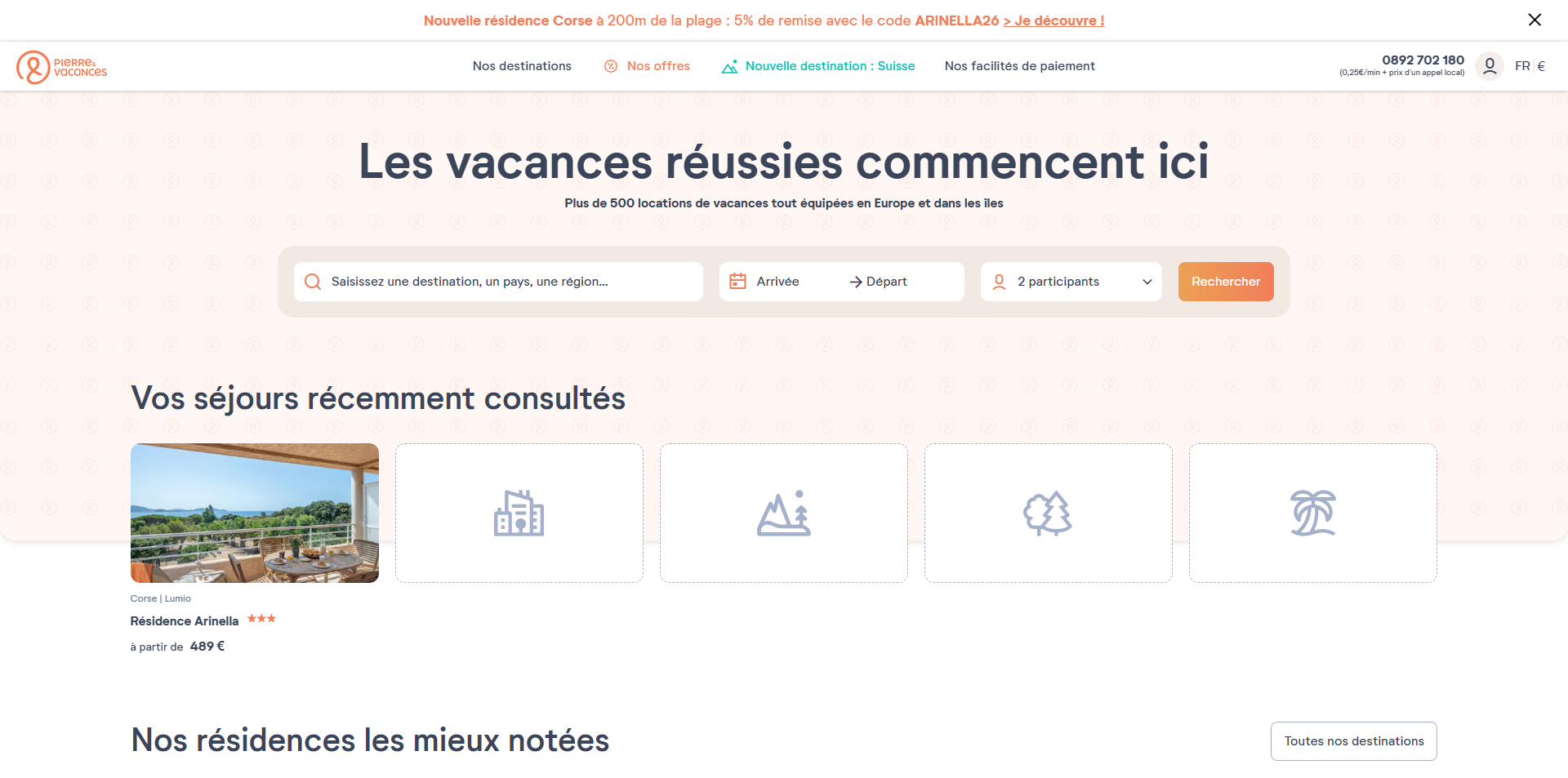 code promo Pierre et Vacances