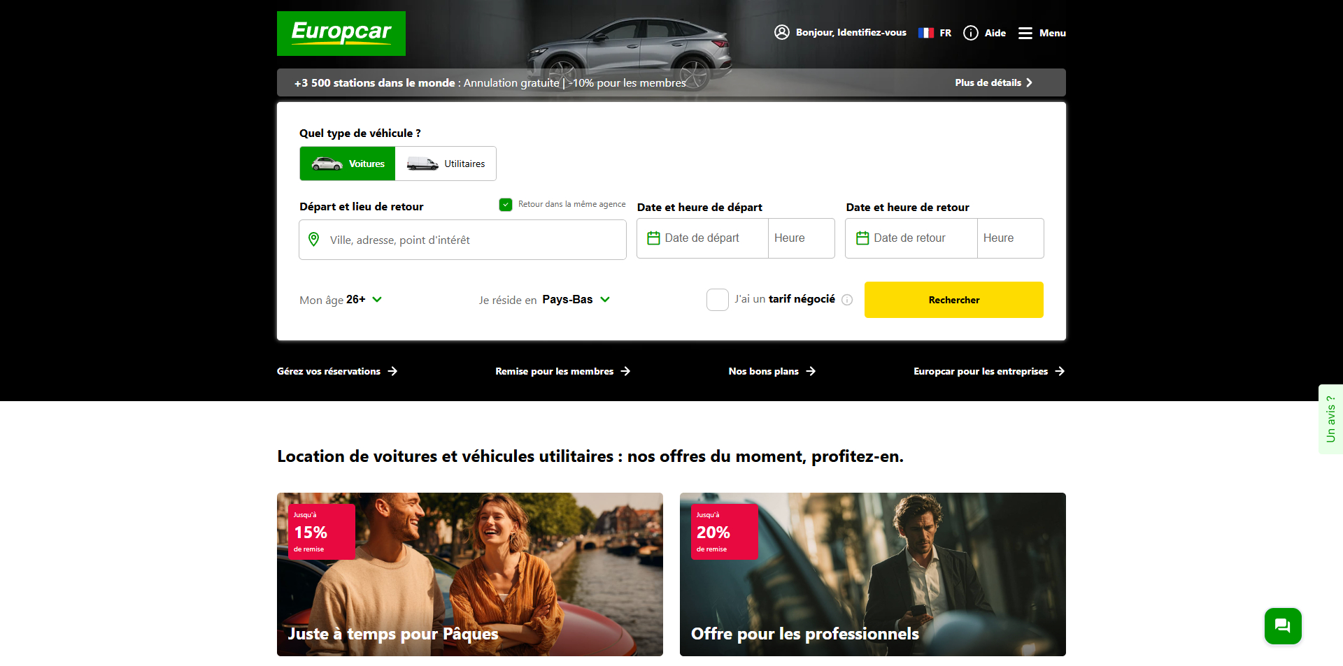 code promo Europcar