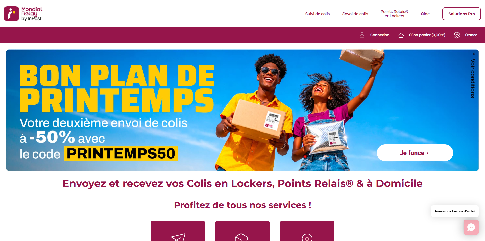 code promo Mondial Relay