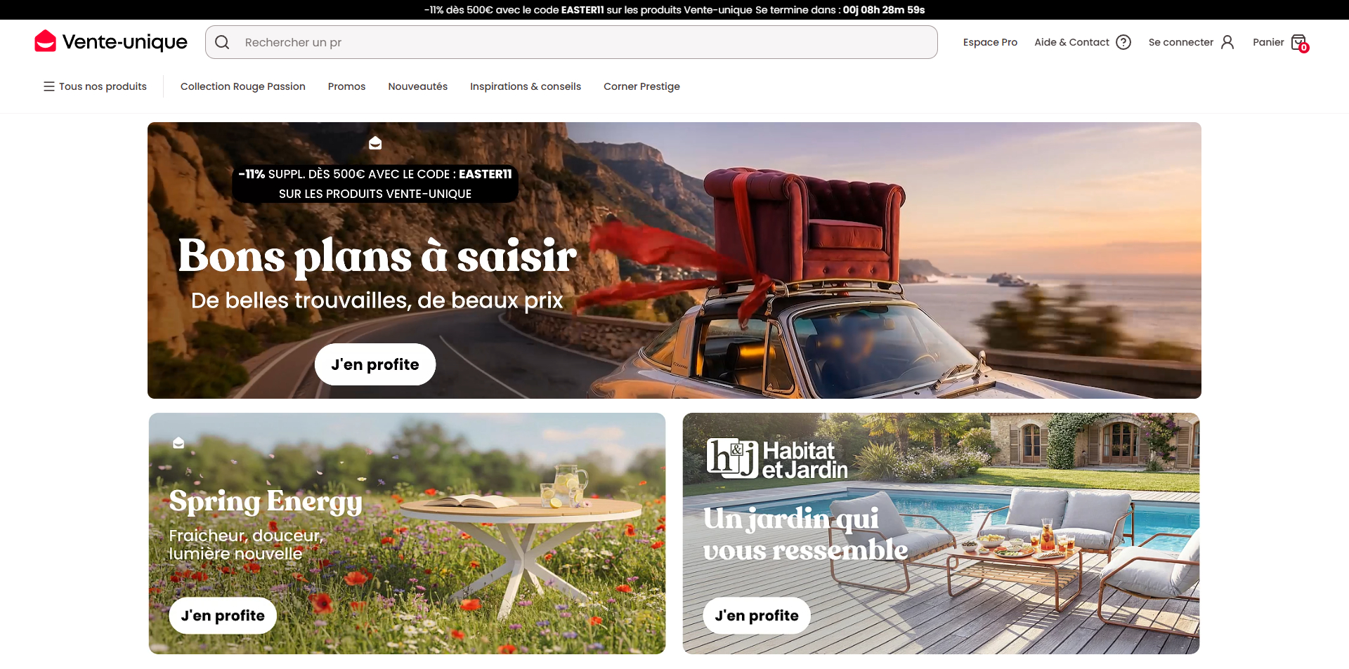 code promo Vente Unique