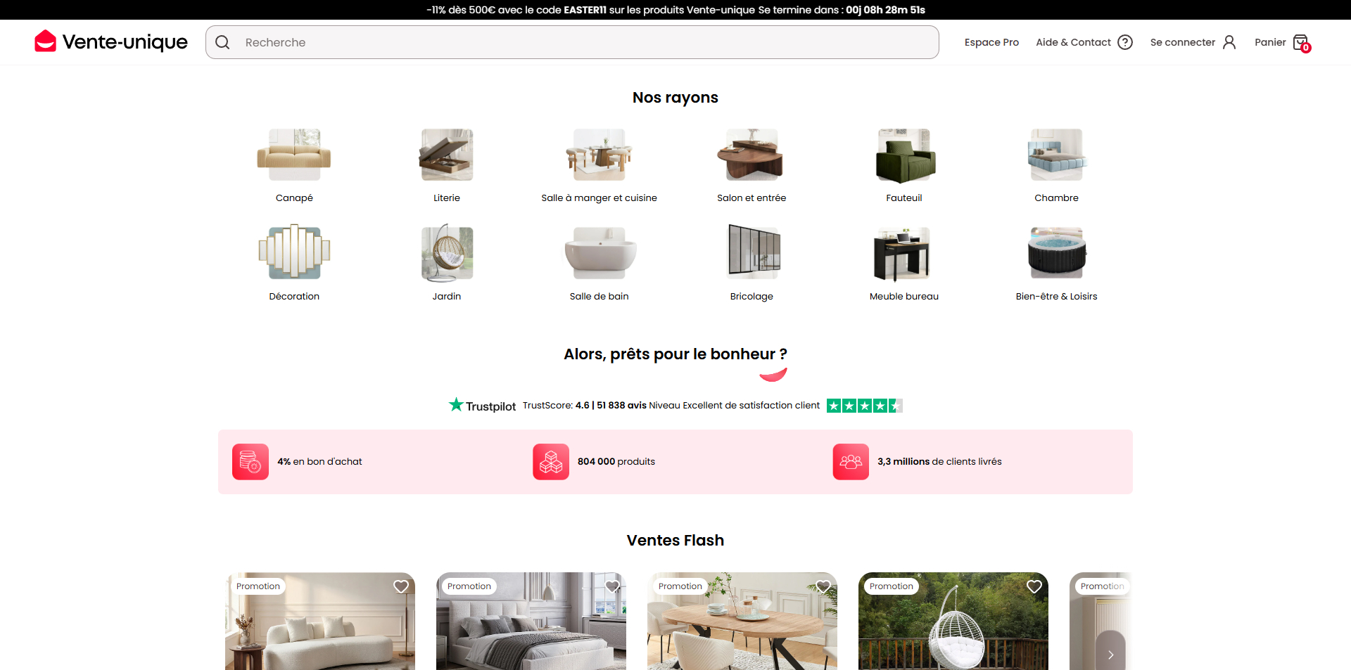 Vente Unique