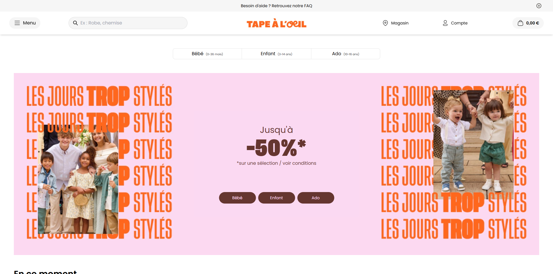 code promo Tape à l'oeil