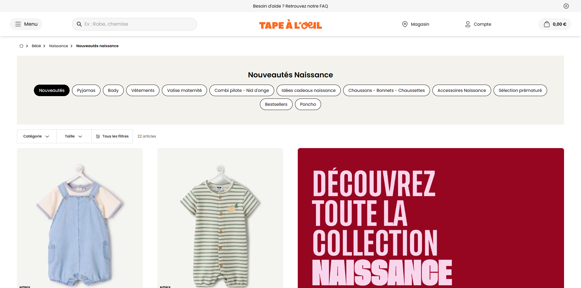 Tape à l'oeil