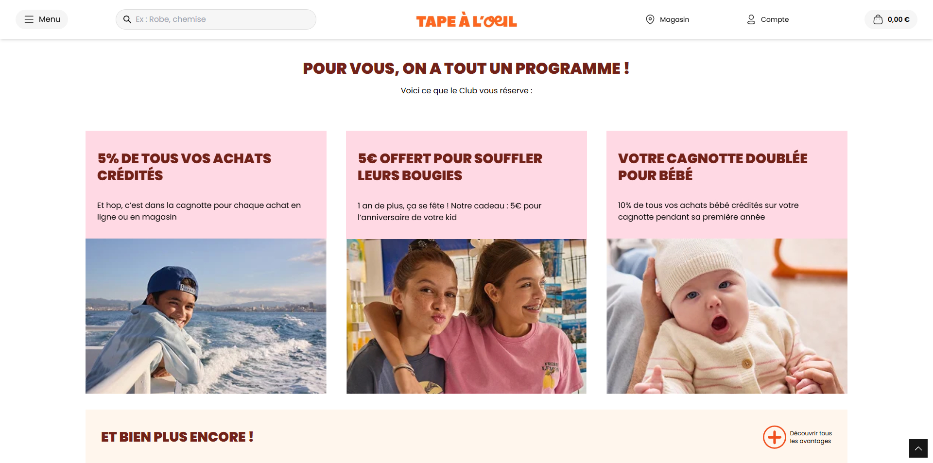 Tape à l'oeil