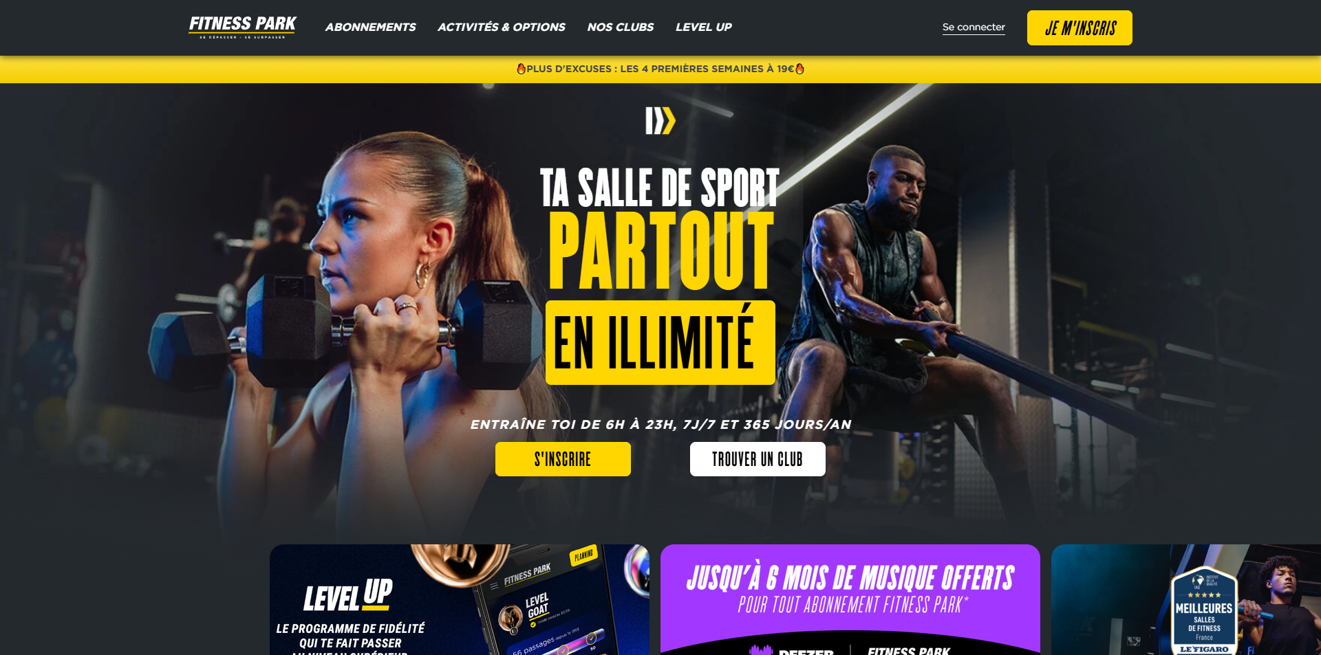 code promo Fitness Park