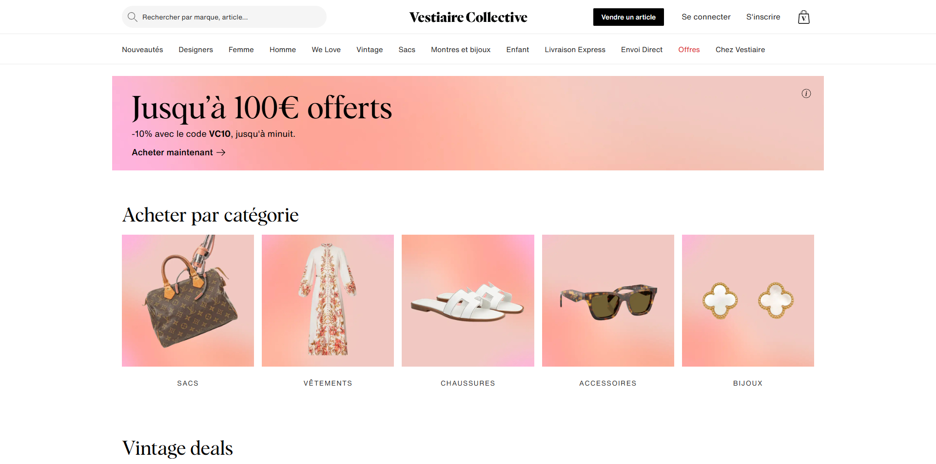 code promo Vestiaire Collective