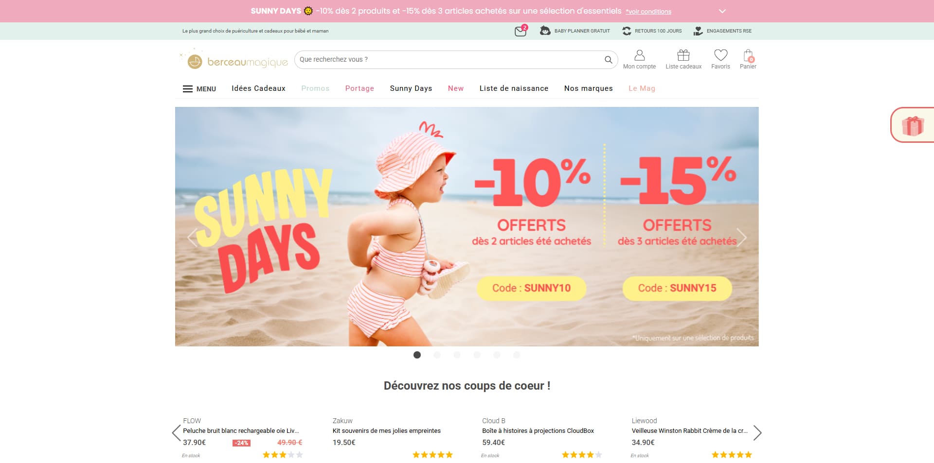 code promo Berceau Magique
