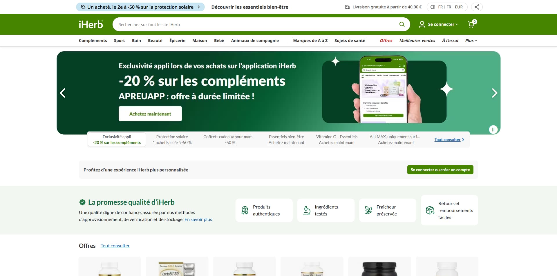 code promo iHerb