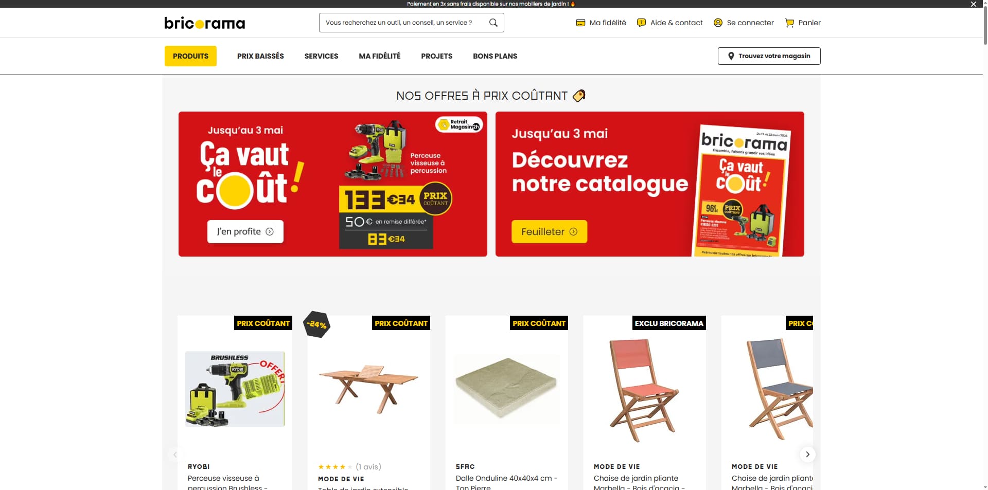 code promo Bricorama
