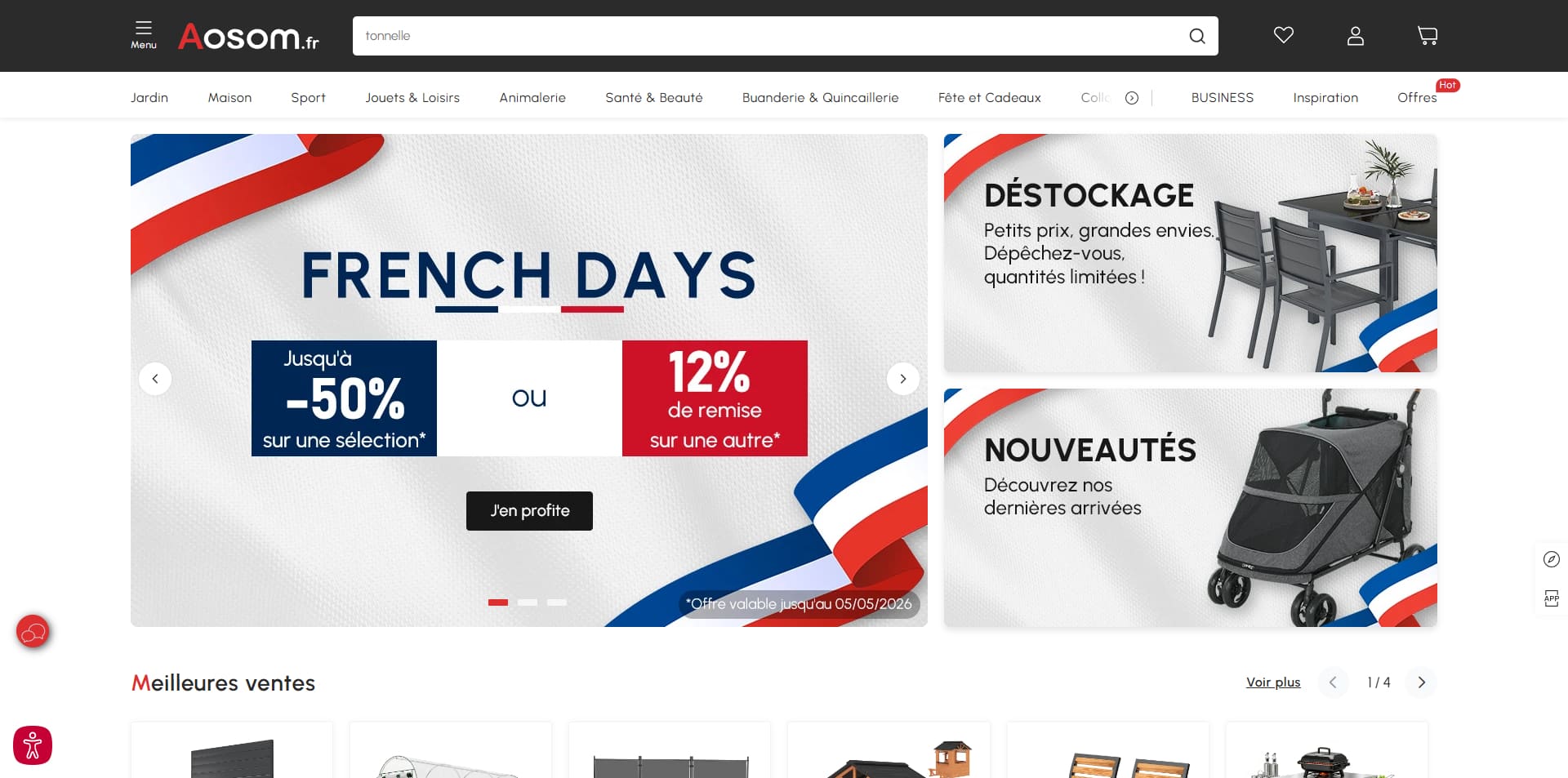 code promo Aosom