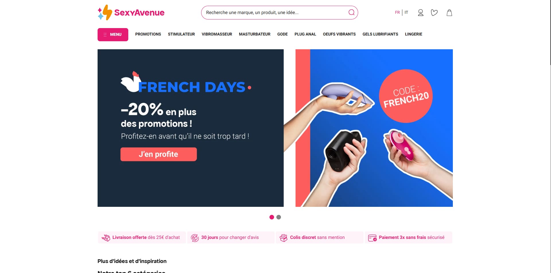 code promo Sexy Avenue