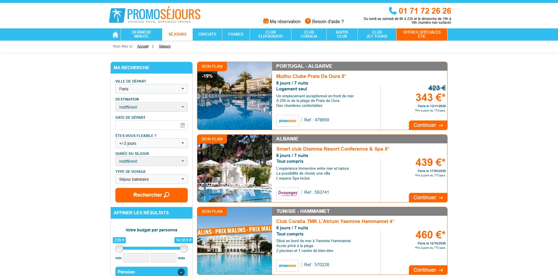 Promoséjours