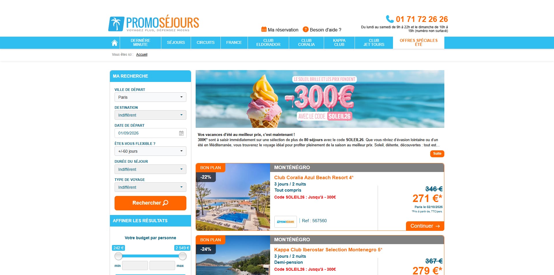 Promoséjours