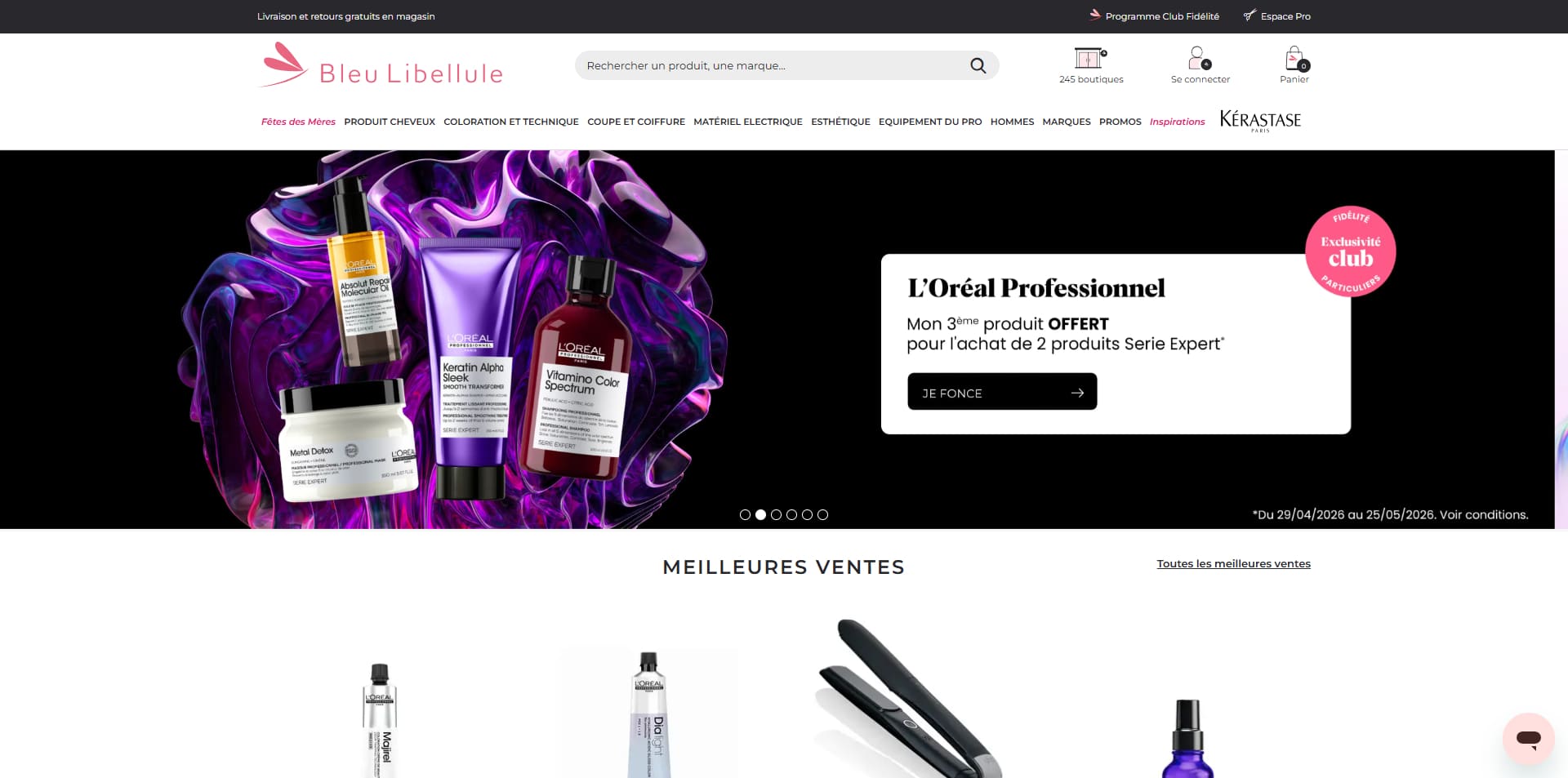 code promo Bleu Libellule