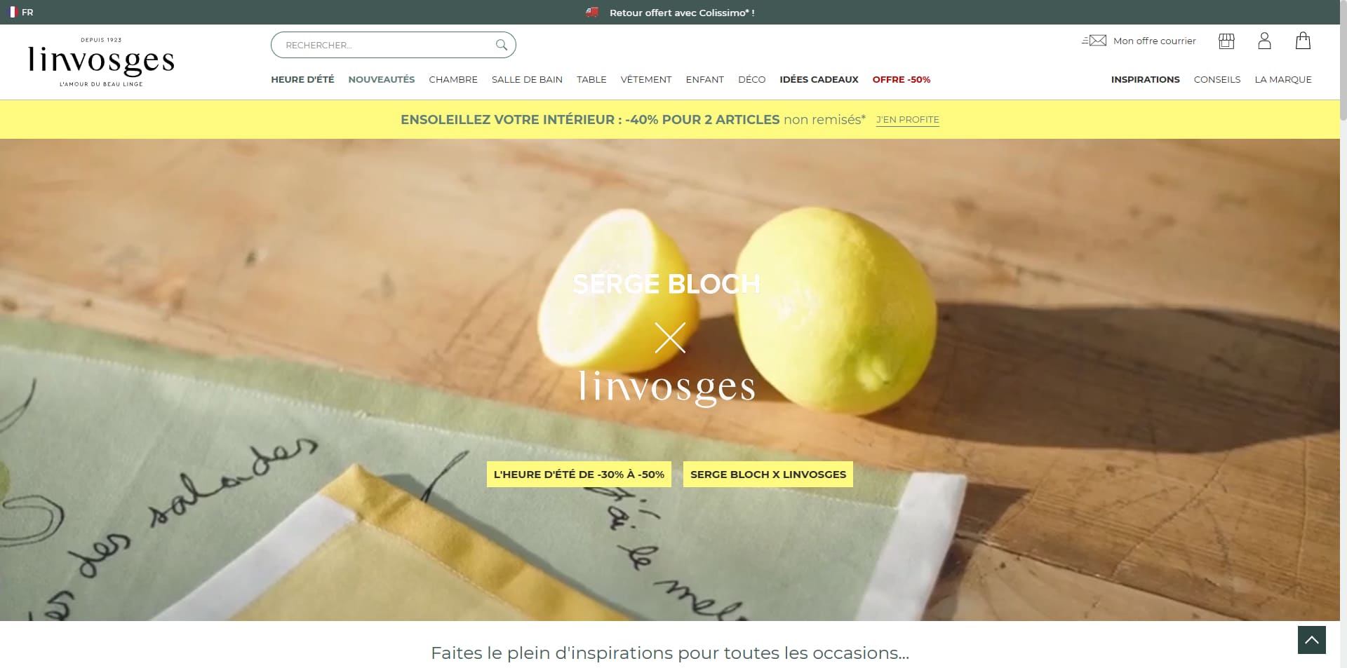 code promo Linvosges