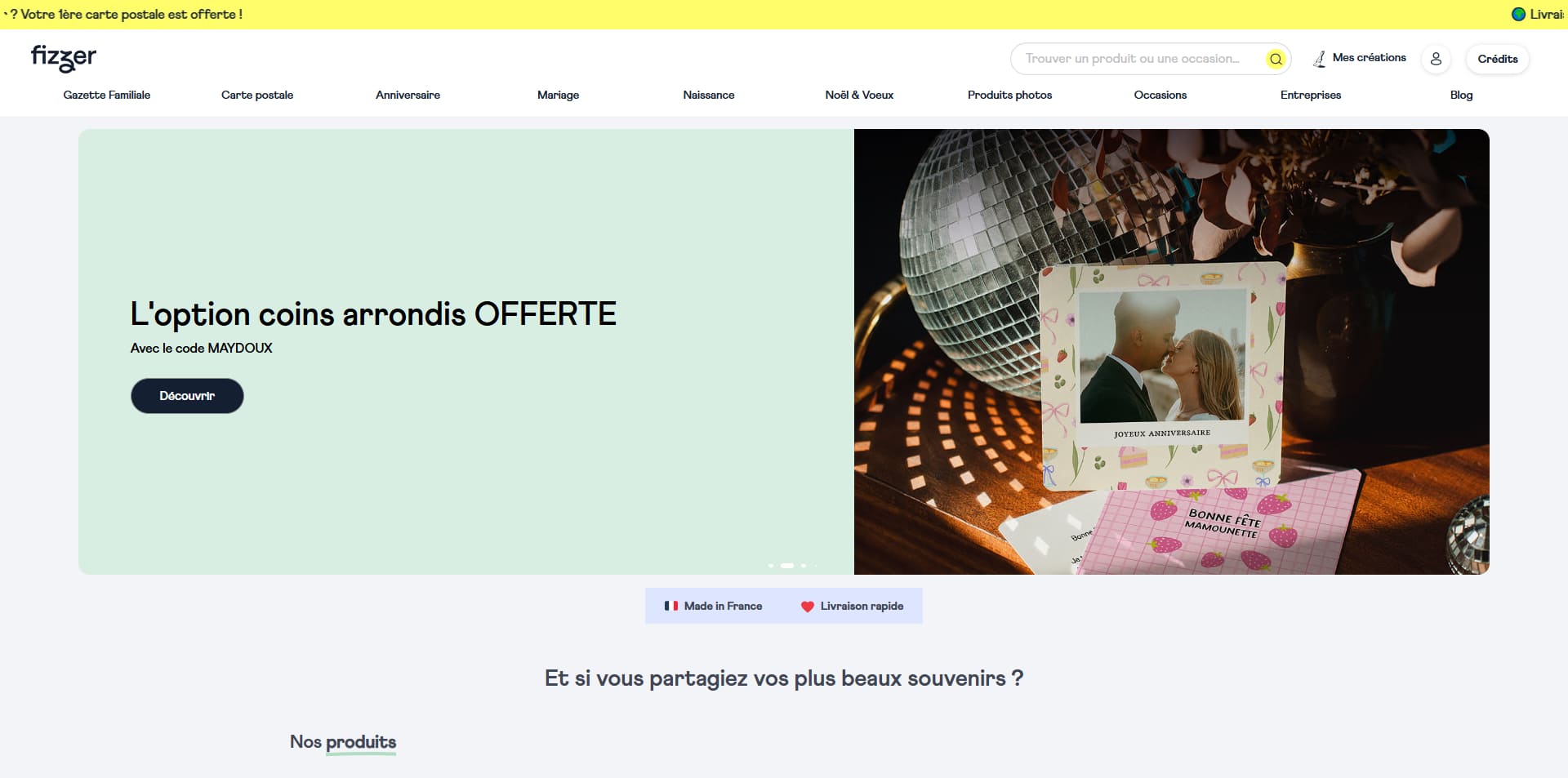 code promo Fizzer