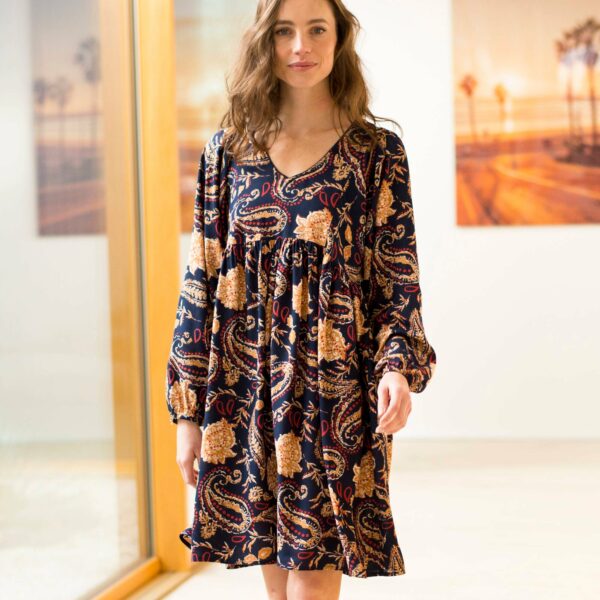 Robe Courte Col V, Imprimé Bohème - Blancheporte – Image 2