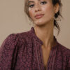 Robe longue imprimée - 50 - Violet - Lora Zellini – Image 2