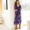 Robe Longue Fluide Imprimée Col V, Viscose - Blancheporte – Image 2