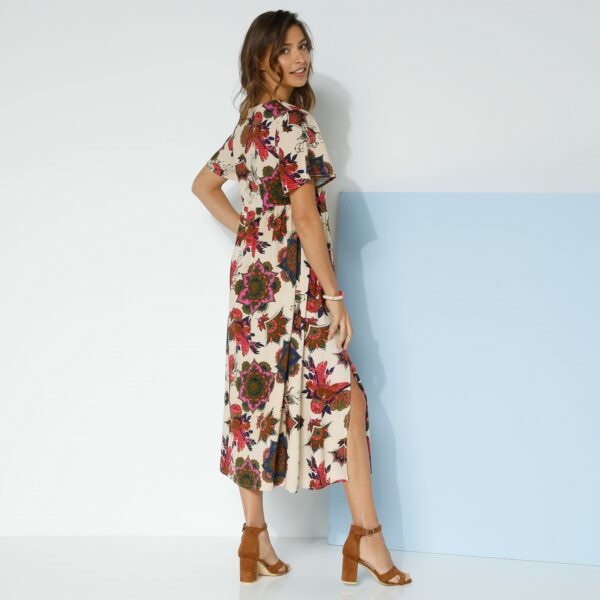 Robe Longue Imprimée Manches "papillon" - Blancheporte – Image 2