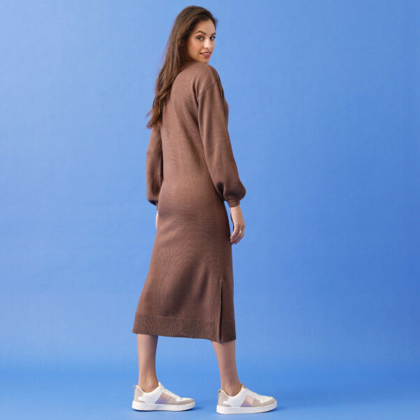 Robe Longue En Tricot Manches Blousantes - Blancheporte – Image 2