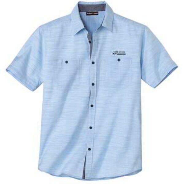 Chemise Pilote Rayée Méditerranée