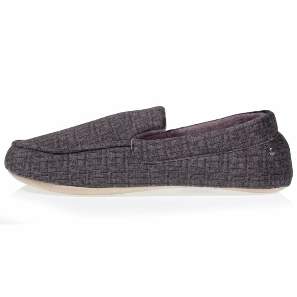 Isotoner - Chaussons mocassins Homme semelle souple Gris – Image 3