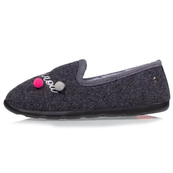 Isotoner - Chaussons charentaises Femme Gris chiné fantaisie – Image 2