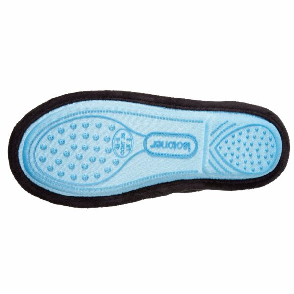 Isotoner - Chaussons mules Plates junior Noir – Image 3