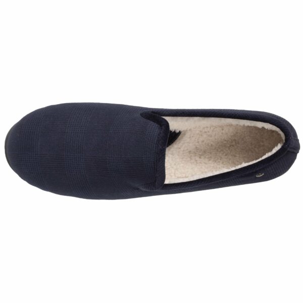 Isotoner - Chaussons charentaises Homme Marine Sherpa