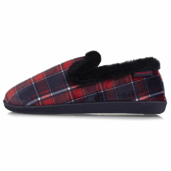Isotoner - Chaussons charentaises fourrées Femme Tartan – Image 2