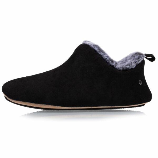 Isotoner - Chaussons bottillons bas Femme Noir – Image 2