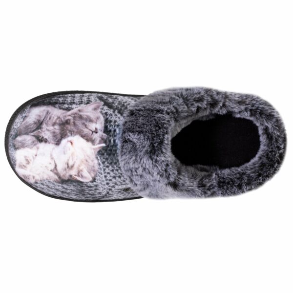 Isotoner - Chaussons mules bouncy Femme Gris chats
