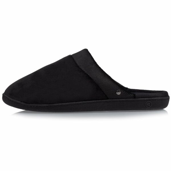 Isotoner - Chaussons mules ergo Homme Noir – Image 3