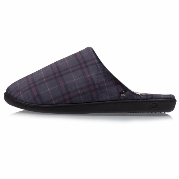Isotoner - Chaussons mules ergo Homme Tartan – Image 3