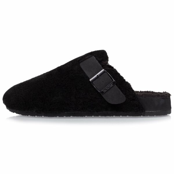Isotoner - Chaussons mules sabot Homme Noir – Image 2
